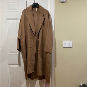 New with tag Nap Loungewear 100% Camel Hair Coat